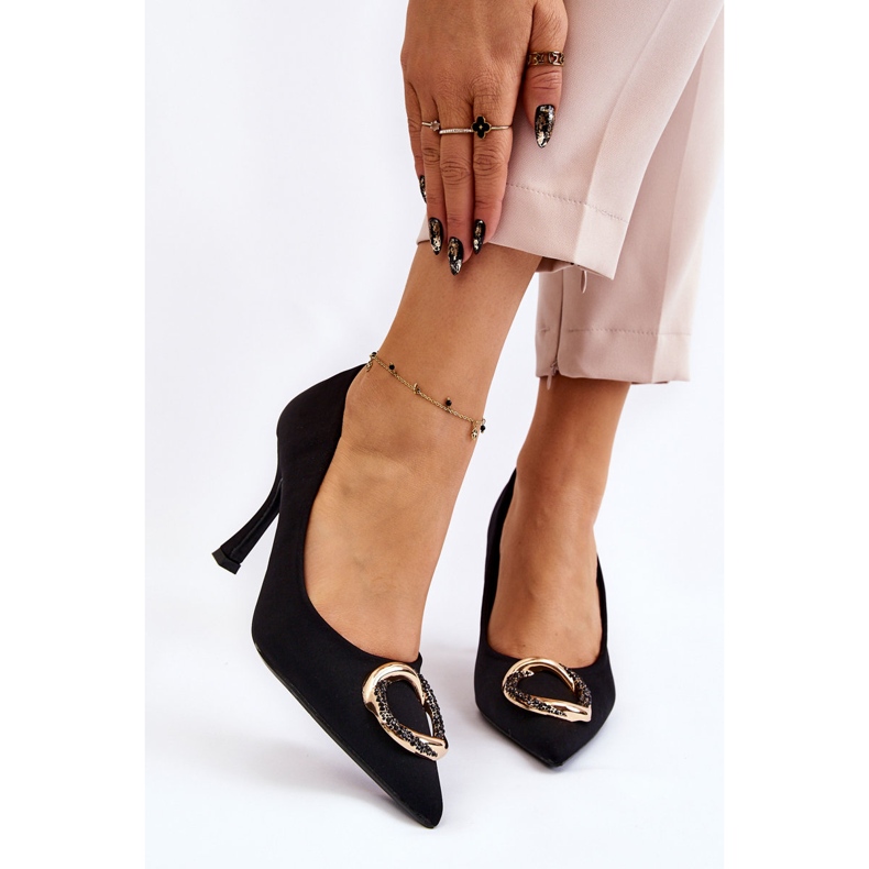 PS1 Elegant High Heels With Fashionable Black Precious Decoration 1 PS1 Elegant High Heels With Fashionable Black Precious Decoration 1