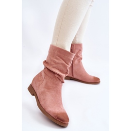 PG1 Women's Suede High Boots Pink Venis 2