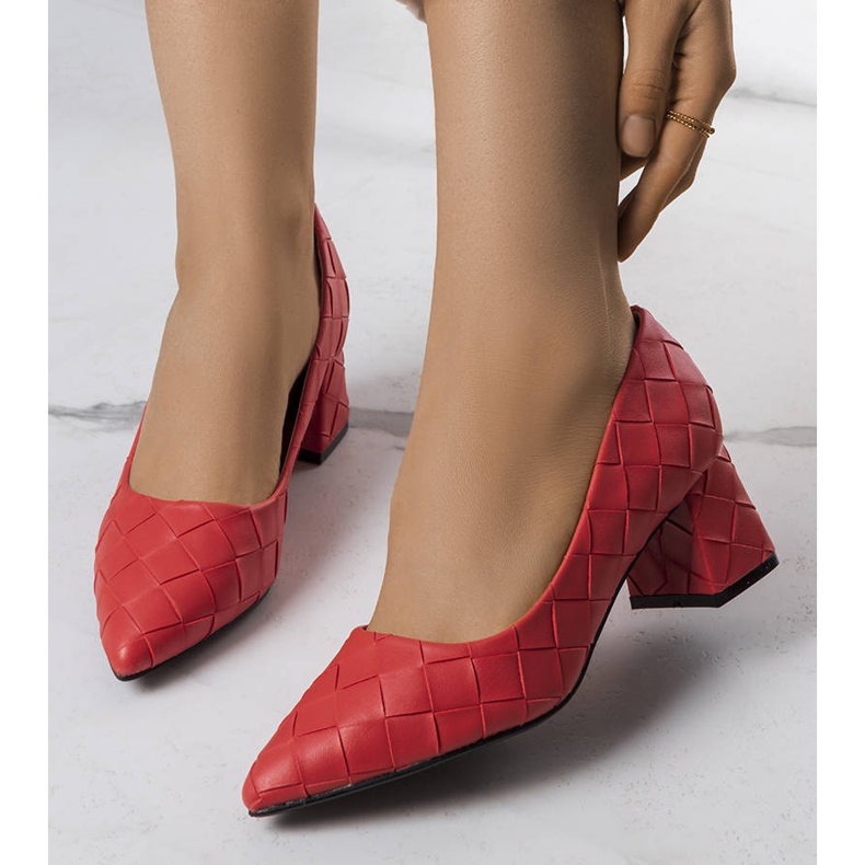 BM Red high heel pumps from Migne 1