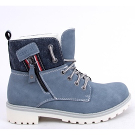 Blue GD-TL10 Blue timber boots for women 1