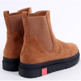 Chelsea boots on a high sole camel NS139P Camel brown 2