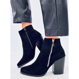 Brick boots with wide heels TX-1873 Orange red 2