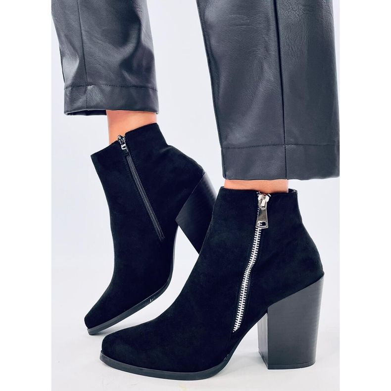 Brick boots with wide heels TX-1873 Orange red 2