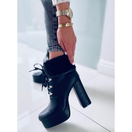 BM Evelyn Black platform ankle boots 2