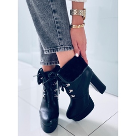 BM Evelyn Black platform ankle boots 1