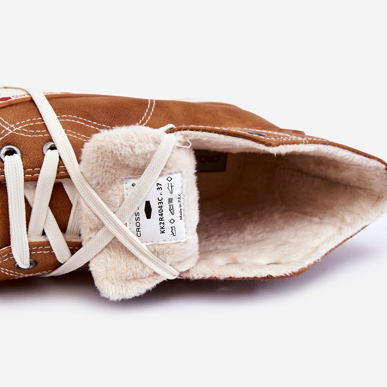 Women's High Sneakers Cross Jeans KK2R4043C Camel brown 1