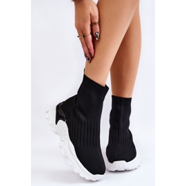 BM Women's High Sock Sports Shoes Black Jovie 1