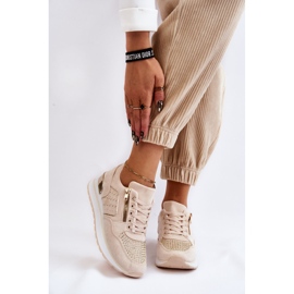 PG1 Women's Sport Shoes With Decorative Zipper Cream Adrea multicolored 1