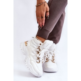 Women's Insulated Sports Boots Lace-Up Trappers White Bastini 1