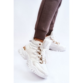 Women's Insulated Sports Boots Lace-Up Trappers White Bastini 2