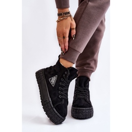 PM1 High Insulated Suede Sneakers Black Evren 1