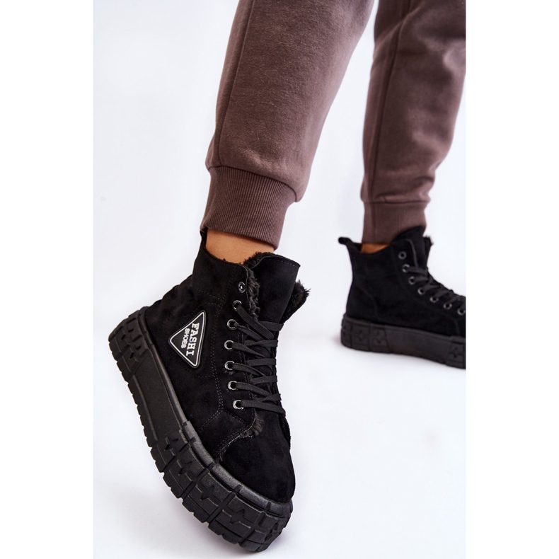 PM1 High Insulated Suede Sneakers Black Evren 2