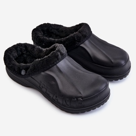 PM2 Men's Warm Crocs Slides Black Calmo 1