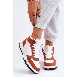 BM High Women's Sport Shoes Sneakers White Camel Rumor brown 1 BM High Women's Sport Shoes Sneakers White Camel Rumor brown 1