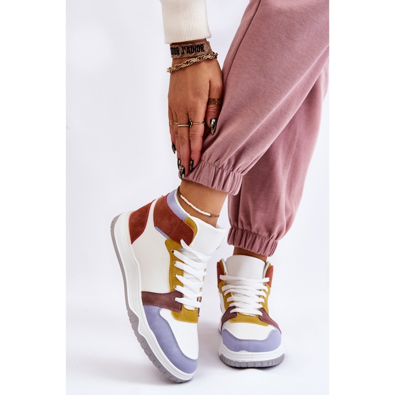 BM High Women's Sport Shoes Sneakers Multicolor Rumor white purple multicolored 1
