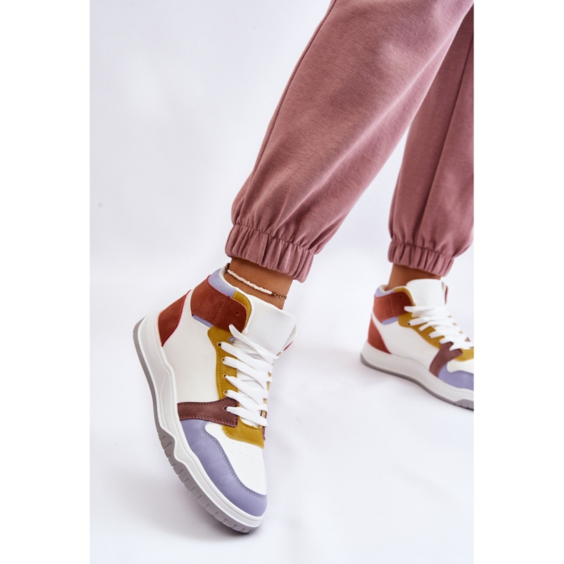 BM High Women's Sport Shoes Sneakers Multicolor Rumor white purple multicolored 2