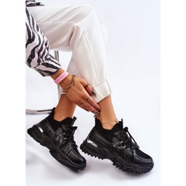 BM Women's Sock Slip-On Sports Shoes Black Berna 1