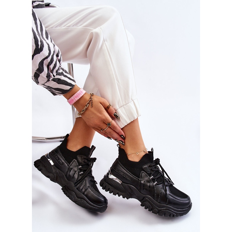 BM Women's Sock Slip-On Sports Shoes Black Berna 1 BM Women's Sock Slip-On Sports Shoes Black Berna 1