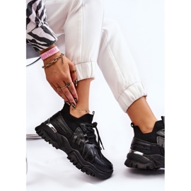 BM Women's Sock Slip-On Sports Shoes Black Berna 2 BM Women's Sock Slip-On Sports Shoes Black Berna 2