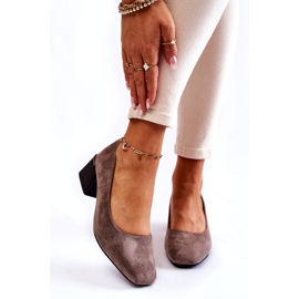 Suede Pumps La.Fi 230034G-SU Gray grey 1