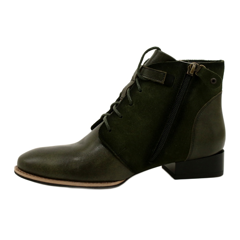 Women's leather boots Maciejka 5743A-09 Green boots 3