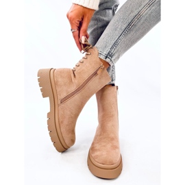 Bobbie L.KHAKI suede boots beige 1