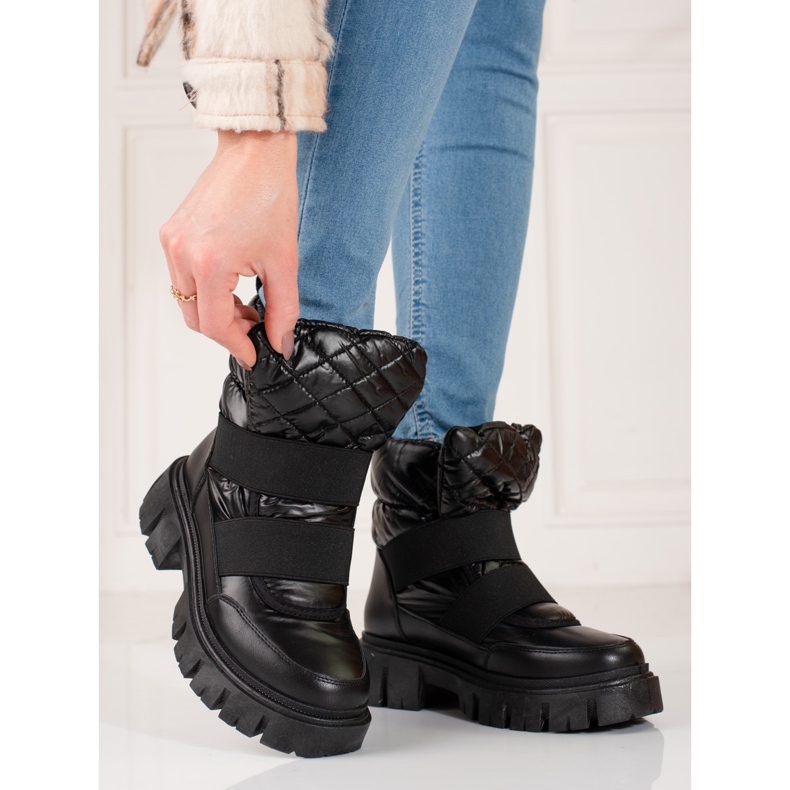Women's Shelovet snow boots black 1