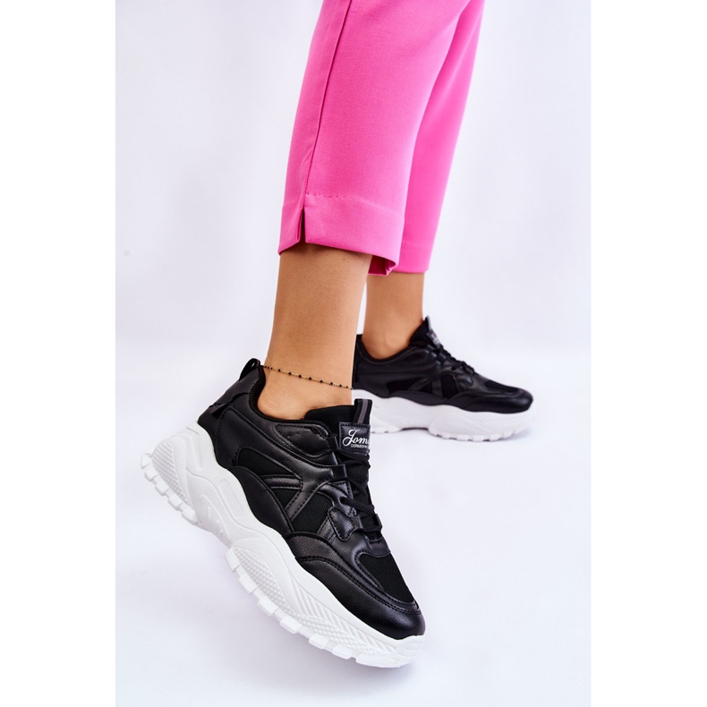 Classic Platform Sneakers Black Larec 2