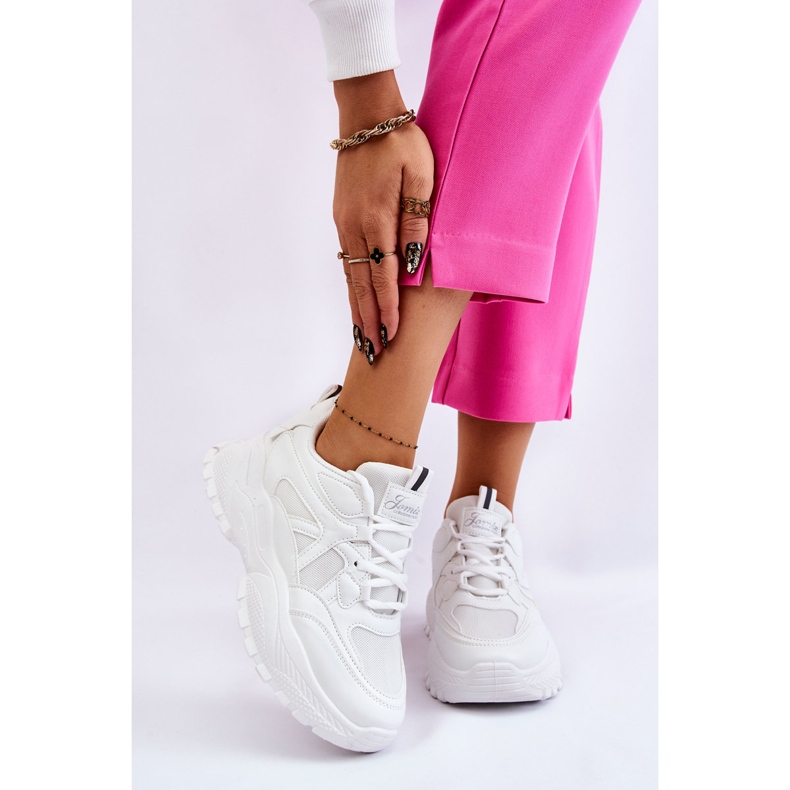 BM Classic Platform Sneakers White Larec 1