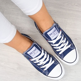 Navy blue half sneakers Big Star T274021 1