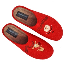 Panto Fino felt slippers Christmas KK267037 INT1769 red 2