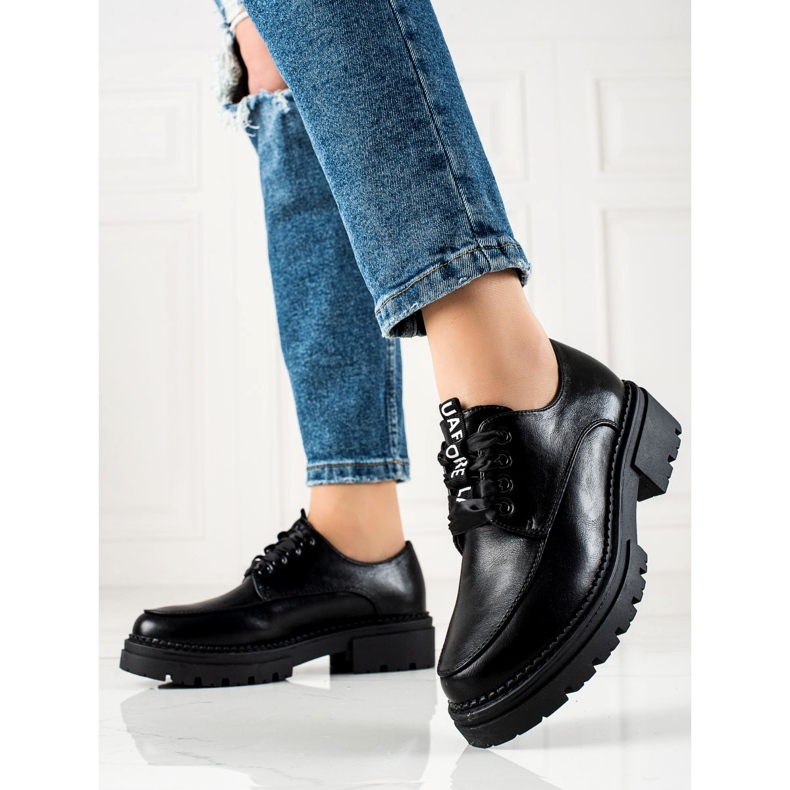 La.Fi Lace-up fashion shoes black 1