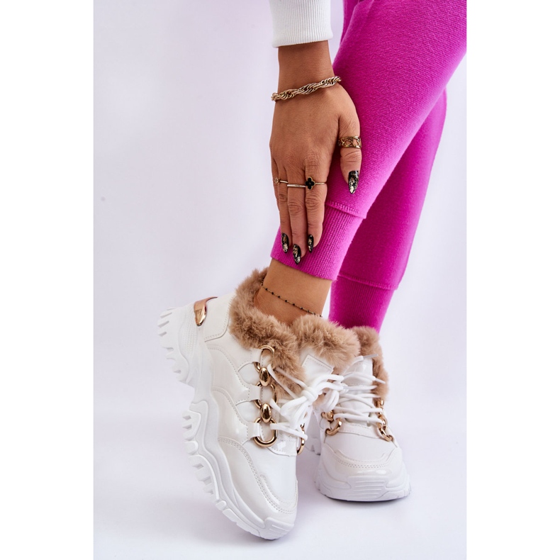 Women's Insulated Sports Shoes Lace-up White Kerberos 1 Women's Insulated Sports Shoes Lace-up White Kerberos 1