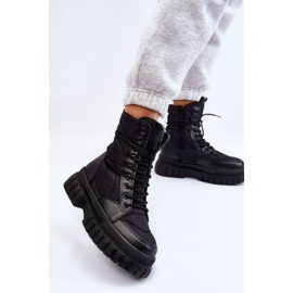 PA1 Women's Boots With Warming Lace-up Black Ariadna 2