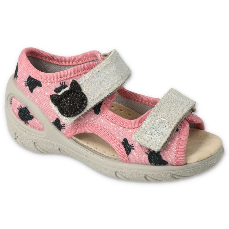 Befado children's shoes pu 065P174 black pink silver 1 Befado children's shoes pu 065P174 black pink silver 1
