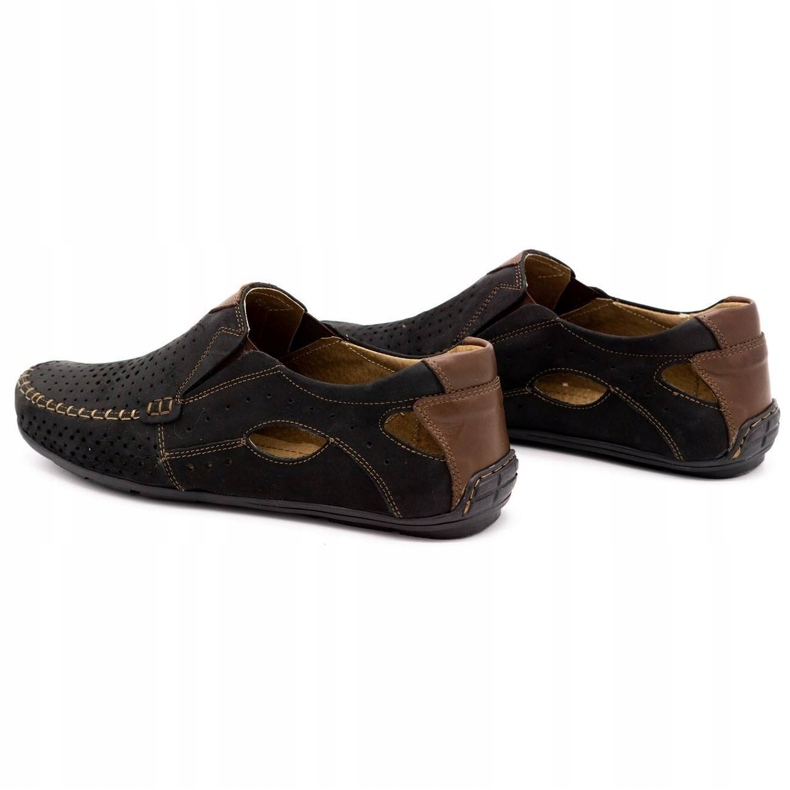 Olivier Black men's moccasin 901 summer shoes 2 Olivier Black men's moccasin 901 summer shoes 2