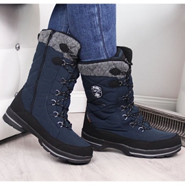 American Club waterproof snow boots W AM516C blue 2