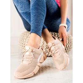 Openwork Women's Sneakers Big Star JJ274272 beige 2