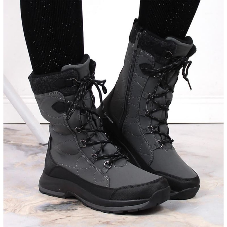 DC Waterproof snow boots Dk W 2105 DK61C black grey 2
