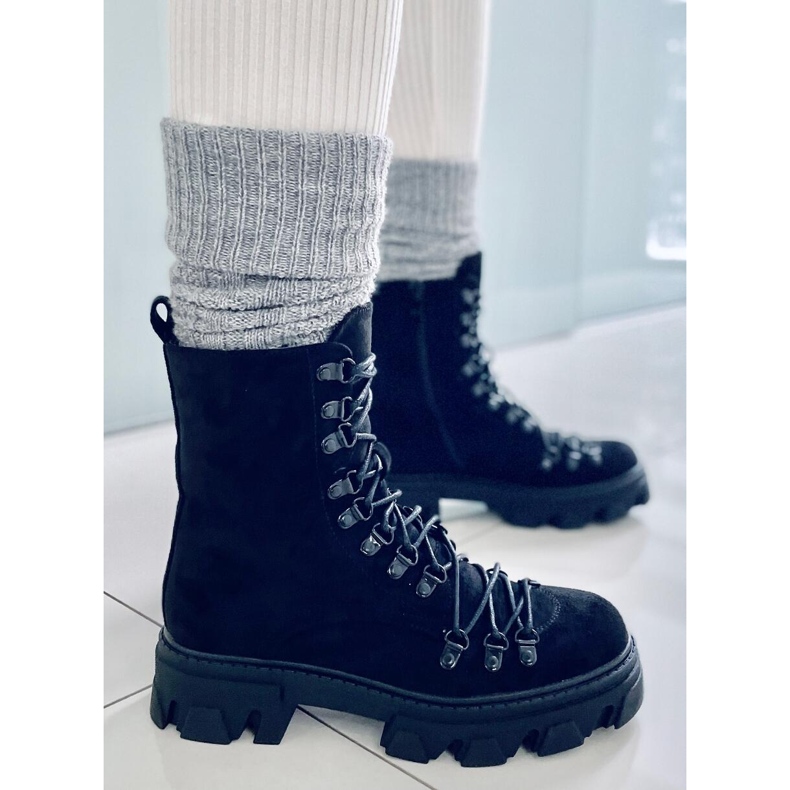 BM Conor Black lace-up worker boots 2 BM Conor Black lace-up worker boots 2