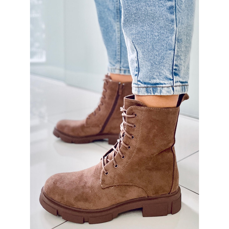 BM Turner Khaki lace-up workers brown 1