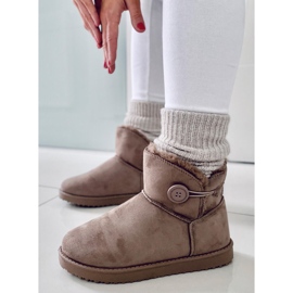 BM Arnette Khaki women's snow boots beige 2