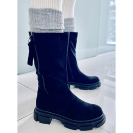 BM Women's flat boots Slade Black 1