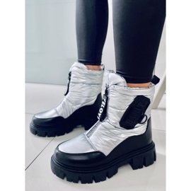 PA1 Wells Silver women's snow boots black 1