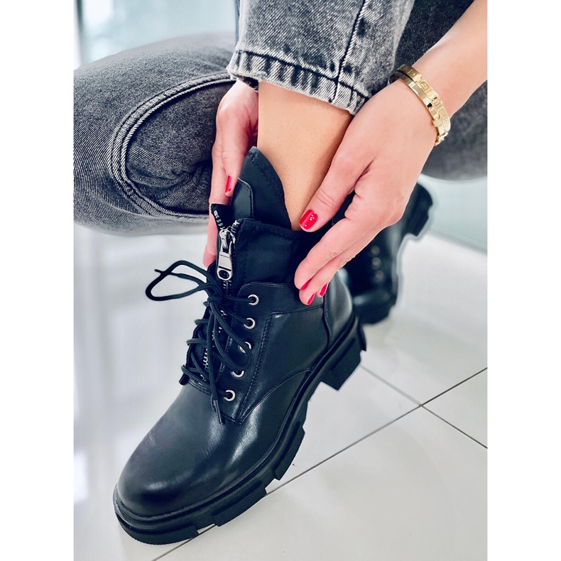 BM Women's lace-up boots Wilde Black 1