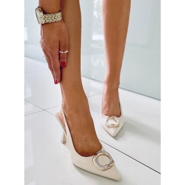 BM Open heel pumps from Constance Beige 1