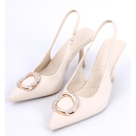 BM Open heel pumps from Constance Beige 2