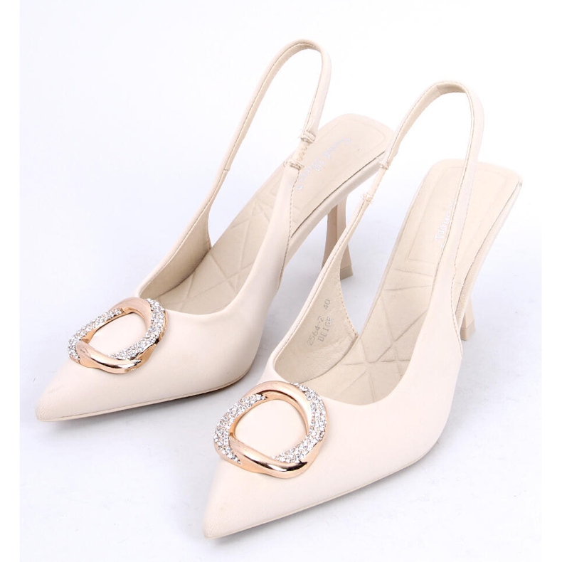 BM Open heel pumps from Constance Beige 2
