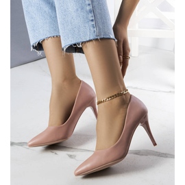 PA1 Pink matte Raphael heels beige 1