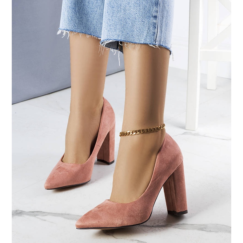 PA1 Pink heel pumps from Amiyah 1
